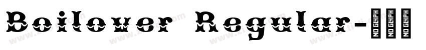 Boilover Regular字体转换
